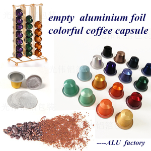 Capsule di <span class=keywords><strong>Caffè</strong></span> in Alluminio Colorate da 37mm con Coperchio in Foglio di Alluminio per Confezionamento <span class=keywords><strong>Caffè</strong></span>, Produzione Cinese - Product Image 3