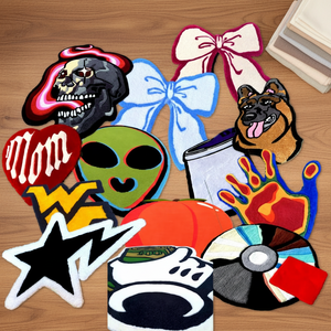 Tappeto Personalizzato per Halloween, Divertente e Spaventoso, Decorazione per <span class=keywords><strong>Camera</strong></span> <span class=keywords><strong>da</strong></span> <span class=keywords><strong>Letto</strong></span>, Fantasma Bianco e Zucca Carini, Morbido Acrilico a Pelo Lungo, Spesso e Irregolare - Product Image 6