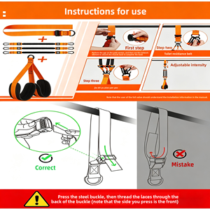 Kit de Bandas de Resistencia de Látex Multinivel RS 350LBS con Anclaje para Puerta, Estribos para Pies y Bandas de Asistencia para Levantamiento de Pesas de Alta Resistencia - Product Image 5