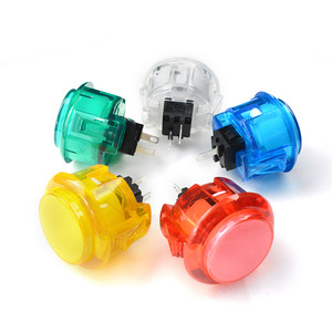 ปุ่มกดเครื่องเกมอาร์เคด 30 มม. ปุ่มกดคริสตัลใสหลากสีแบบเงียบสำหรับอุปกรณ์เสริมคอนโซลที่บ้าน - Product Image 2