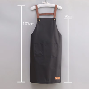 Delantal de Cintura Estilo Americano Campestre para Mujer, para Cocina, Impermeable, Resistente al Aceite, <span class=keywords><strong>Ropa</strong></span> de Trabajo - Product Image 2