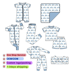 Làm Cho Sản Phẩm Với Trái Tim Tùy Chỉnh Bé Dài Tay Áo Trẻ Em Của Jumpsuit Tre Bé Romper Với Dây Kéo Đồ Ngủ - Product Image 1