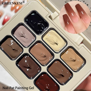 ชุดเจลทาเล็บขนาดเล็ก9กรัมแบบบรรจุกล่องสีไม่เช็ดเล็บเจลทาเล็บแบบมืออาชีพสีสันสดใสไม่ให้สีผสมกับเล็บ - Product Image 3