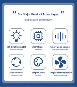 Lumière de scène à tête mobile LED 6x60W avec effet sonore actif et stroboscopique pour DJ, club, discothèque et fête - Product Image 3