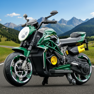 Motocicleta Eléctrica para Niños, Coche de Control Remoto de Cuatro Ruedas/Dos Ruedas para Niños y Niñas, Juguete de Plástico con Batería Recargable - Product Image 3