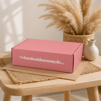 Boîte d'expédition pliable personnalisée de qualité alimentaire, avec logo personnalisé, pour emballage de pâtisserie, de snacks et de cadeaux.