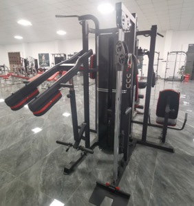 Équipement de musculation à domicile avec cinq stations d'entraînement complet, appareils multifonctions d'entraînement de force en intérieur MS - Product Image 4