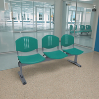 Chaises et bancs de réception en métal pour espaces publics intérieurs/extérieurs, aéroports, hôpitaux, salles d'attente