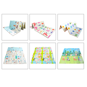 Tapis de jeu en mousse éponge imprimée, pour l'éveil du bébé, matelassé double face - Product Image 1