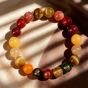 Service OEM/ODM, nouveau style tendance, <span class=keywords><strong>bracelet</strong></span> en cristal de pyrite transparent multicolore de 8 mm et 10 mm pour le mois de <span class=keywords><strong>naissance</strong></span> - Product Image 6