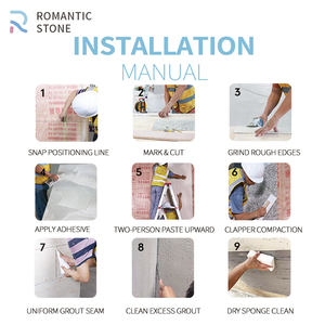 Panel de Piedra Flexible con Textura MCM, Textura Granular, Fusión de Piedra y Madera, Arte Decorativo para Paredes, Dormitorio, Hotel, Piedra Estrella Luna - Product Image 5