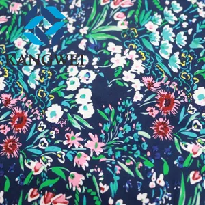 Floral Digital Printing Lycra Fabric For Swimwear Super Soft 80% Nylon 20% Spandex Lycra Textiles Recycled Stretch Fabric