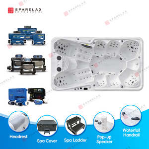 Spa de luxe extérieur pour 10 personnes, jacuzzi, massage, piscine, spa pour fêtes - Product Image 2