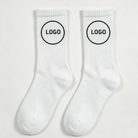 Chaussettes de sport personnalisées avec logo jacquard, broderie design, compression, mode, pour hommes et femmes