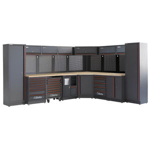 Muebles de taller Beta C45PRO 2,0 DW 3718/3038x645x2000mm con encimera de madera - Product Image 1