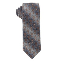 Cravate Classique Marron 7,5 cm en Microfibre pour Hommes, Motif Jacquard Paisley, Cravates de Luxe Écologiques et Durables, Bonne Qualité