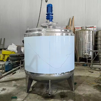 Réservoir de mélange émulsifiant avec chauffage 200l 500l 1000l 2000l Réservoir de mélange industriel cosmétique de savon liquide chimique à haut cisaillement