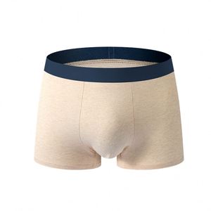 Calzoncillos bóxer de cintura media para hombre, de algodón tejido, con cintura de bloques de color, transpirables, cómodos y con entrepierna antibacteriana. - Product Image 1