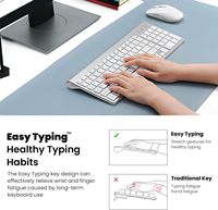 Ücretsiz OEM 2.4G kablosuz klavye fare kombo 104 tuşları rahat doğal yazarak ergonomi PC bilgisayar ofis klavye fare seti