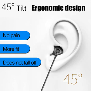 Tai Nghe Khử Tiếng Ồn Thể Thao Âm Thanh Nổi Kim Loại Bass Tai Nghe Có Dây Với Micrô Tai Nghe Bện 3.5Mm - Product Image 5