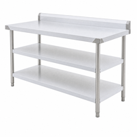 Table de travail commerciale en acier inoxydable pour fruits de mer, idéale pour les cuisines de restaurant - Meilleures ventes