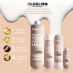 Perawatan Pelurusan Rambut Luxliss Taninoplastia Bebas Formaldehida Keratin Nano <span class=keywords><strong>Therapy</strong></span> Taninoplastia - Product Image 2