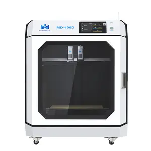 Mingda MD-400D speciale offerta ad alta velocità doppia ugello fdm 3d stampante industriale 3d macchina 400*400mm