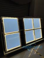Panneau de plafond LED intelligent à effet de ciel artificiel, ultra-mince 36 mm, 40 W, taille personnalisée, compatible WiFi, intensité variable via application