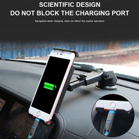 Dudukan Tablet Ponsel Fleksibel Murah untuk Dasbor Ipad & Penahan Ponsel Dudukan Kaca Depan Mobil