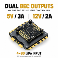 Module de Contrôle de Vol FPV Axisflying Argus ECO F722 avec ESC 4-en-1 100A 32 bits pour Drones de Course - Accessoires de Système d'Alimentation
