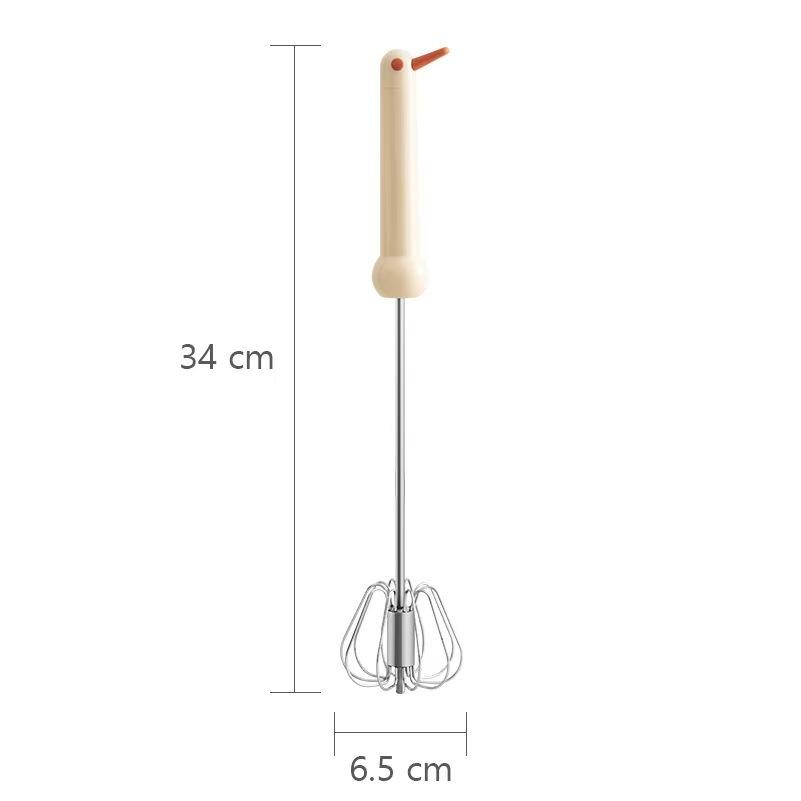 เครื่องตีไข่กึ่งอัตโนมัติ Bird [สีเบจ ขนาดใหญ่]