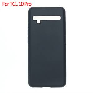 Fabricante al por mayor mate TPU casos suave esmerilado contraportada funda de silicona para teléfono móvil para <span class=keywords><strong>TCL</strong></span> <span class=keywords><strong>10</strong></span> <span class=keywords><strong>Pro</strong></span> negro - Product Image 1