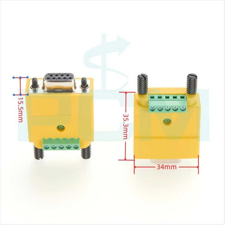 Combo DB9 Female RS232 to RS485 RS422 Terminal Block Industrial Networking  Serial Adapter| Alibaba.com