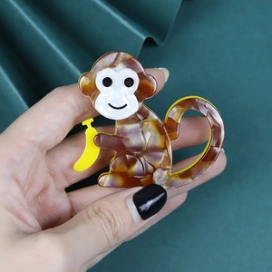手作りファッションアクセサリー漫画アクリル動物猿ブローチ - Product Image 2