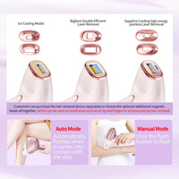 Épilateur laser IPL rechargeable haute énergie, portable sans fil avec refroidissement par glace, indolore, épilation permanente