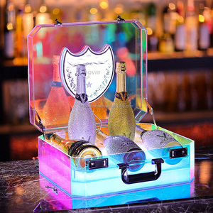 <span class=keywords><strong>Valigetta</strong></span> Espositiva per Abbigliamento Personalizzata con 3 Scomparti, in <span class=keywords><strong>Plastica</strong></span> <span class=keywords><strong>Trasparente</strong></span> con Rivestimento UV, Illuminazione LED Colorata, Facile Montaggio - Product Image 3