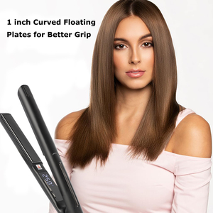 <span class=keywords><strong>Lisseur</strong></span> électrique LinkBeauty Premium double tension 100-240V avec écran LCD, plaques fines en titane de 1 pouce, traitement à la kératine, arrêt automatique - Product Image 5