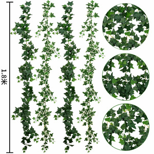 Vigne artificielle Fujikane 180 cm, plante en soie, décoration murale suspendue, verdure - Product Image 1