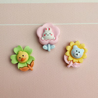 Se précipita mignon fleur résine dessin animé eau tasse Patch coque de téléphone bijoux résine Kawaii résine moules en gros pour la décoration