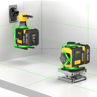 Niveau Laser Rotatif Numérique de Haute Précision Professionnel YaJin, Usine Directe, Niveau Laser Ligne Lumière Verte 360° pour Ingénierie