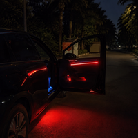 Système d'alerte de sécurité BSW, kit d'éclairage ambiant RGB 18 LED, contrôle par application, alerte de porte, alerte d'angle mort BSW, installation sans fil