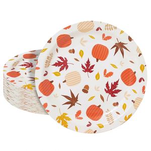 Hot Selling Modern 9-Inch CMYK Theme Party Decorations Disposal Paper <b>Plate</b> Pack for Christmas Holidays - Product Image 2