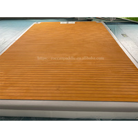 Point de chute populaire enrouler quai de yacht gonflable quai de jet ski flottant pont de ponton plate-forme de quai gonflable pour la natation