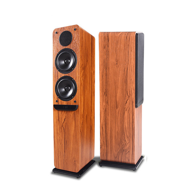 Vofull 5 Inch Active Hi-fi Blue Tooth Speaker Stands Landing Bookshelf Speakers with Microphone in Living Room