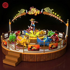 Divertido Parque <span class=keywords><strong>de</strong></span> Atracciones: Toro Mecánico Giratorio para Exteriores, Equipos <span class=keywords><strong>de</strong></span> Diversión para Ferias y Carnavales - Product Image 5
