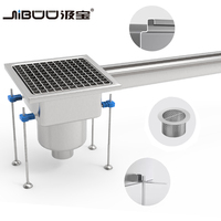 Système de Drainage Linéaire Vertical Industriel à Fente pour Sol en Acier Inoxydable pour la Transformation des Aliments Matériaux de Construction Métalliques