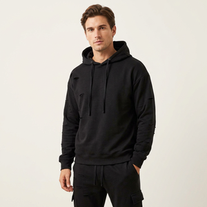 Sudadera con Capucha Deportiva 2 en 1 para Hombre, con Estampado y Bolsillos Laterales, Ropa Deportiva al por Mayor para Invierno a Bajo Precio - Product Image 1