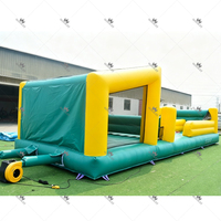 Kommerzielles aufblasbares Bungee-Run mit zwei Bahnen: Interaktives Sport-Herausforderungsspiel für Kinder – Ideal für Outdoor-Festivals und Events