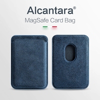 Étui Portefeuille Magnétique Personnalisé en Alcantara pour Téléphones Mobiles iPhone Samsung Oppo – Sacs pour Téléphones Portables