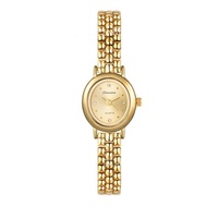 Jam Tangan Wanita Terbaru 2024 Berkualitas Tinggi Kuningan Berlian Gaya Abad Pertengahan Gelang Emas Jam Tangan Mewah Retro Dial Kecil